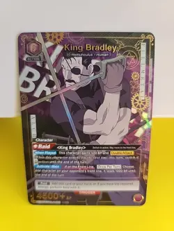 Union Arena "King Bradley" SR Alt Art Holo Foil Action Raid Trigger FMA-1-093 - Image 4