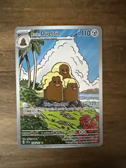 Alolan Dugtrio 208/191 Surging Sparks Illustration Rare Full Art Pokemon!! - Image 1