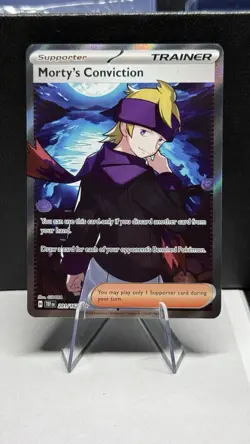 Morty's Conviction 201/162 Full Art Trainer 2024 Pokemon S&V Temporal Forces - Image 1