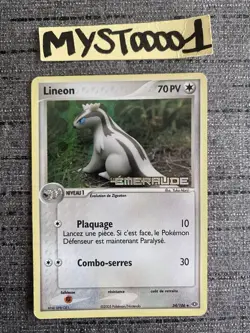 Carte Pokemon Lineon 34/106 Reverse Stamp Ex Emeraude Francais Occasion - Image 1