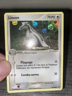 Carte Pokemon Lineon 34/106 Reverse Stamp Ex Emeraude Francais Occasion - Image 3