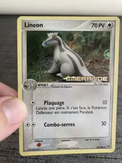 Carte Pokemon Lineon 34/106 Reverse Stamp Ex Emeraude Francais Occasion - Image 5