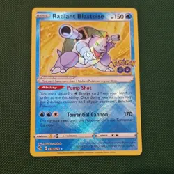 Radiant Blastoise 018/071 Pokemon Go Holographic Rare - Pokemon TCG 18 english - Image 1