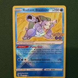 Radiant Blastoise 018/071 Pokemon Go Holographic Rare - Pokemon TCG 18 english - Image 3