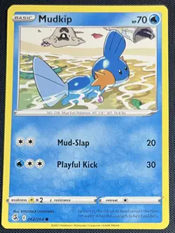 Mudkip 062/264 Pokemon English Sword & Shield Fusion Strike 2021 - Image 1