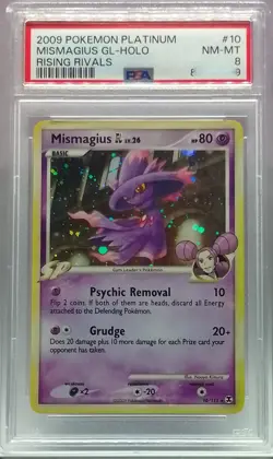 2009 Pokemon Platinum - Mismagius GL LV.26 - Holo - 10/111 - PSA 10 Grading EN - Image 1