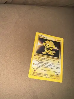 Pokemon TCG 1999 Electabuzz Base Set FIRST EDITION Shadowless Rare 20/102 LP - Image 1
