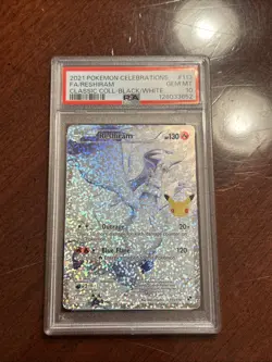 2021 Pokemon Celebrations Full Art Reshiram Holo PSA 10 Classic Collection #113 - Image 1