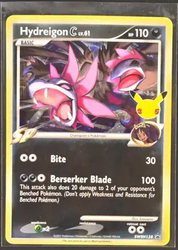 Hydreigon C SWSH138 Black Star Promo Celebrations Pokemon 2021 - Image 1