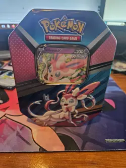 Pokemon Sylveon V Tin ONLY - No card inside except main foil undamaged. - Image 1