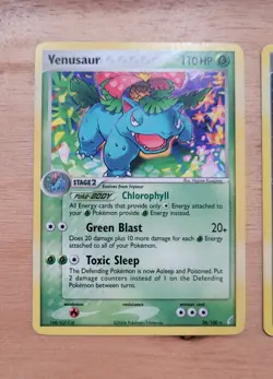 Pokemon TCG Card Venusaur, Rocket's Meowth, Persian (Delta Species) Rare 2006 - Image 2