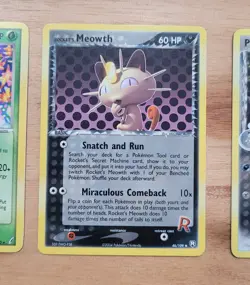 Pokemon TCG Card Venusaur, Rocket's Meowth, Persian (Delta Species) Rare 2006 - Image 4