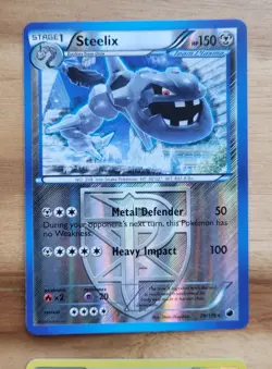 Pokemon TCG Card Steelix, Snorlax, Bulbasaur, Heracross Reverse Holofoil Rare - Image 2