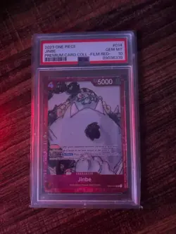 2023 One Piece, Jinbe, Premium Card Collection Film Red, #014, PSA 10 GEM MINT - Image 1