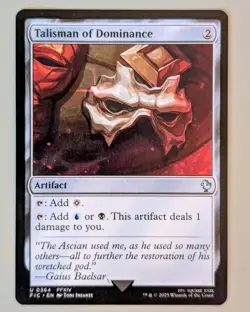 Talisman of Dominance - Commander: Final Fantasy #364 Uncommon - Mint - MtG - Image 1