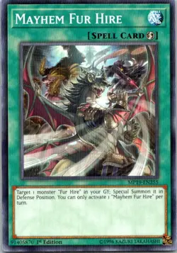 Mayhem Fur Hire MP19-EN255 Yu-Gi-Oh! Light Play 1st Edition - Image 1