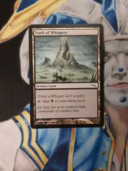 Vault of Whispers MTG Mirrodin Common Artifact Land Heavily Played x1 VW1 - Image 1