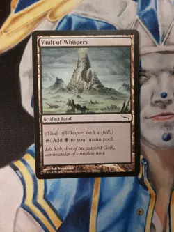 Vault of Whispers MTG Mirrodin Common Artifact Land Heavily Played x1 VW1 - Image 2
