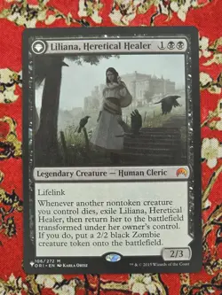MTG Liliana, Heretical Healer/Liliana, Defiant Necromancer The List NM - Image 1