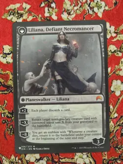 MTG Liliana, Heretical Healer/Liliana, Defiant Necromancer The List NM - Image 2