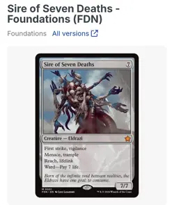 Sire of Seven Deaths Foundations Regular - Image 1