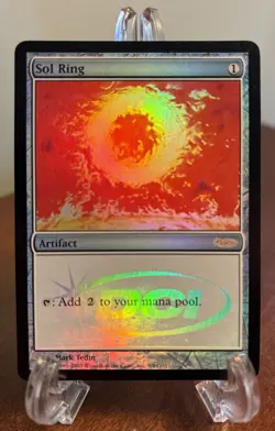 MTG Sol Ring FOIL DCI Judge Promo Judge Gift 2005 LP Magic The Gathering - Image 1