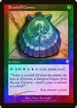 Magic the Gathering SEASHELL CAMEO #311/350 Invasion Artifact Foil Uncommon NM - Image 1