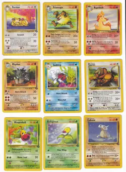 Pokemon Jungle COMPLETE SET Uncommon/Common Vintage WOTC 32 Card Lot MP-NM - Image 3