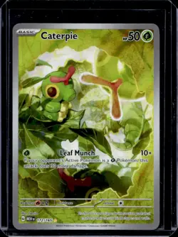 2023 Pokemon SV 151 Caterpie Illustration Rare #172/165 - Image 1