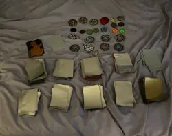POKEMON TCG DECK SLEEVES AND COIN LOT - Image 2