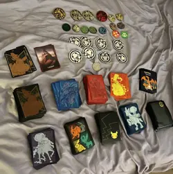 POKEMON TCG DECK SLEEVES AND COIN LOT - Image 4