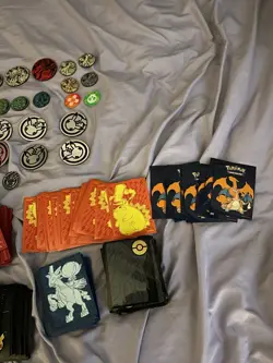 POKEMON TCG DECK SLEEVES AND COIN LOT - Image 5