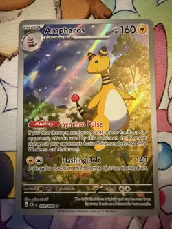 Ampharos 090/086 Illustration Rare Pokemon TCG: Chaos Rising - English NM Fresh - Image 1