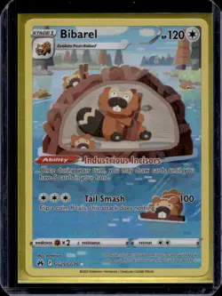 2023 Pokemon SWSH Crown Zenith Bibarel Galarian Gallery #GG25/GG70 - Image 1