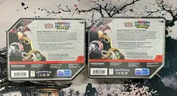Pokemon TCG Scarlet & Violet Paldean Fates Charizard ex Tin Lot Of 2 New Sealed - Image 2