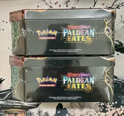Pokemon TCG Scarlet & Violet Paldean Fates Charizard ex Tin Lot Of 2 New Sealed - Image 4
