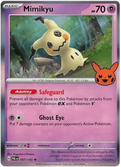 Mimikyu Holo Promo Pokemon Halloween Trick or Trade PAL 097/193 NM - Image 1