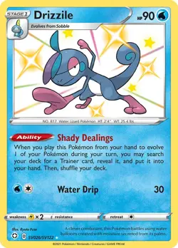 Drizzile SV026/SV122 Shiny Vault Holo Pokemon 2021 Shining Fates - NM - Image 1