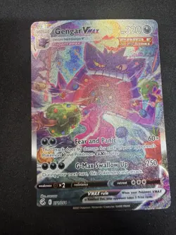 Pokemon Gengar VMAX 271/264 Fusion Strike Secret Rare Holo 320 HP 2021 - Image 1