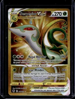 2022 Pokemon SWSH Silver Tempest Serperior VST #210/195 - Image 1