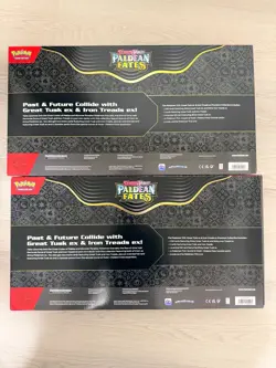 Pokemon TCG PALDEAN FATES Great Tusk Iron Treads Ex Premium Collection X 2 (LOT) - Image 2