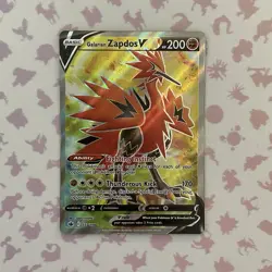 Galarian Zapdos V 173/198 Holo Full Art Pokemon TCG Chilling Reign NM - Image 1