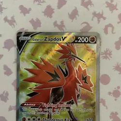 Galarian Zapdos V 173/198 Holo Full Art Pokemon TCG Chilling Reign NM - Image 2