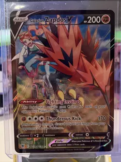 Pokemon TCG Galarian Zapdos V Sword & Shield - Astral Radiance TG19/TG30 Holo NM - Image 1