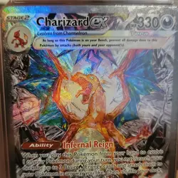 Pokemon Charizard ex Holo SV03 Obsidian Flames 223/197 PSA - Image 3