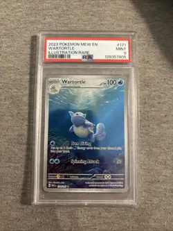 Pokemon TCG Wartortle 171/165 Scarlet & Violet 151 Illustration Rare PSA 9 - Image 2