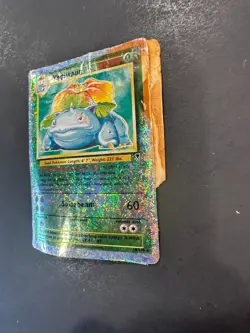 2002 Pokemon Legendary Collection 18 /110 Venusaur Reverse Holo Rare Damaged - Image 3