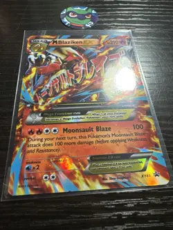 Pokemon TCG M Blaziken EX Black Star Promo XY86 Ultra Holo Rare 2015 LP - Image 3