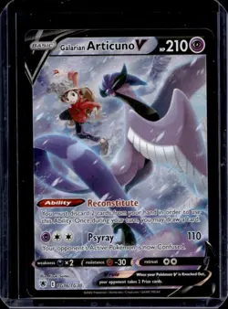 2022 Pokemon SWSH Astral Radiance Galarian Articuno V Trainer Gallery #TG16/TG30 - Image 1