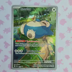 Pokemon TCG Snorlax Scarlet & Violet Promo Holo 051 2023 150HP Gossan - Image 1